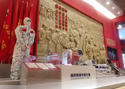 2022年9月，“奋进新时代”主题成就展开幕，国药集团多项科技创新成果和抗击疫情战果在中央综合展区多个单元惊艳亮相。