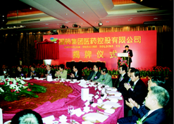 2003年1月16日，国药控股在上海威斯汀大饭店举行揭牌仪式